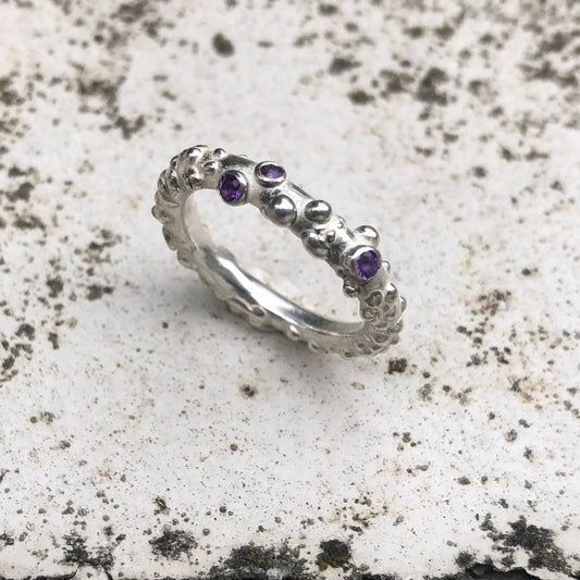 „Tentakel des Lichts“ – Silber & Amethyst