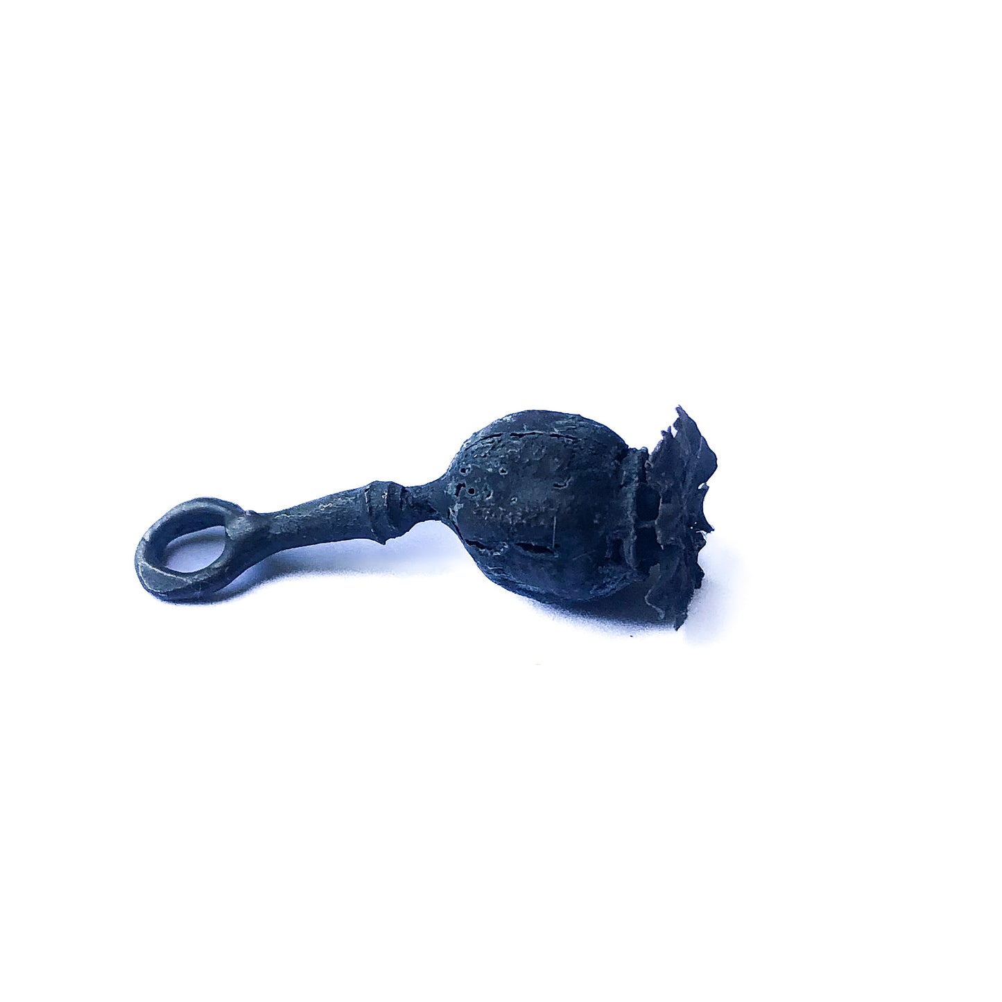 Geschwärzter Silberanhänger Mohn