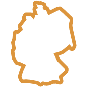 Schmuck hergestellt in Deutschland: Stilisiertes Deutschland-Icon