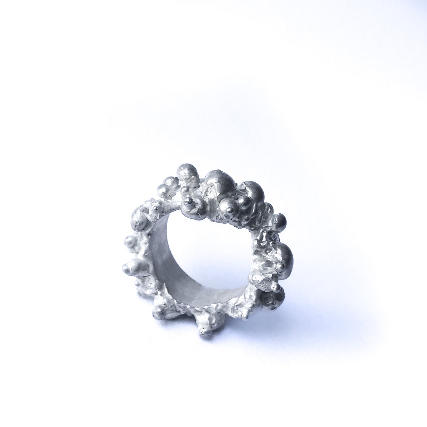 Silberner Kronenring
