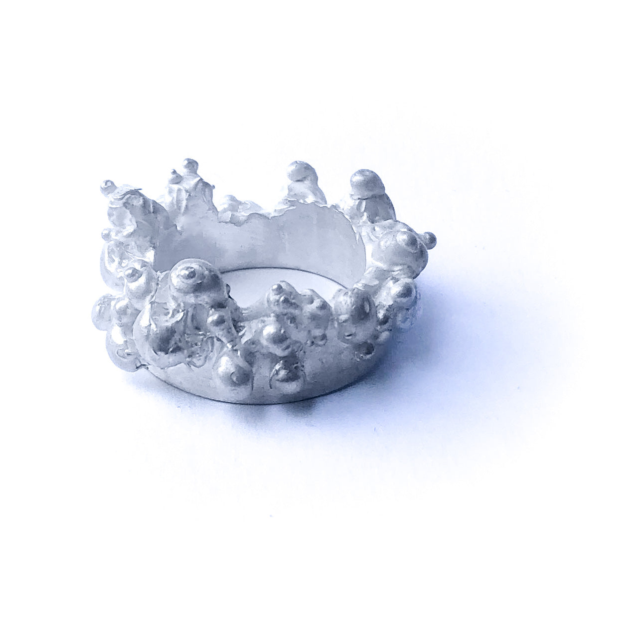 Silberring Krone