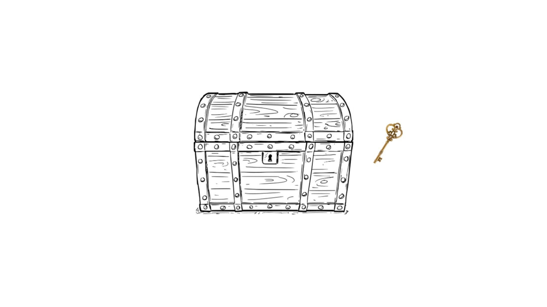 Geschlossene Truhe und Goldschlüssel: (Schmuck-)Rätsel als Blogartikel 