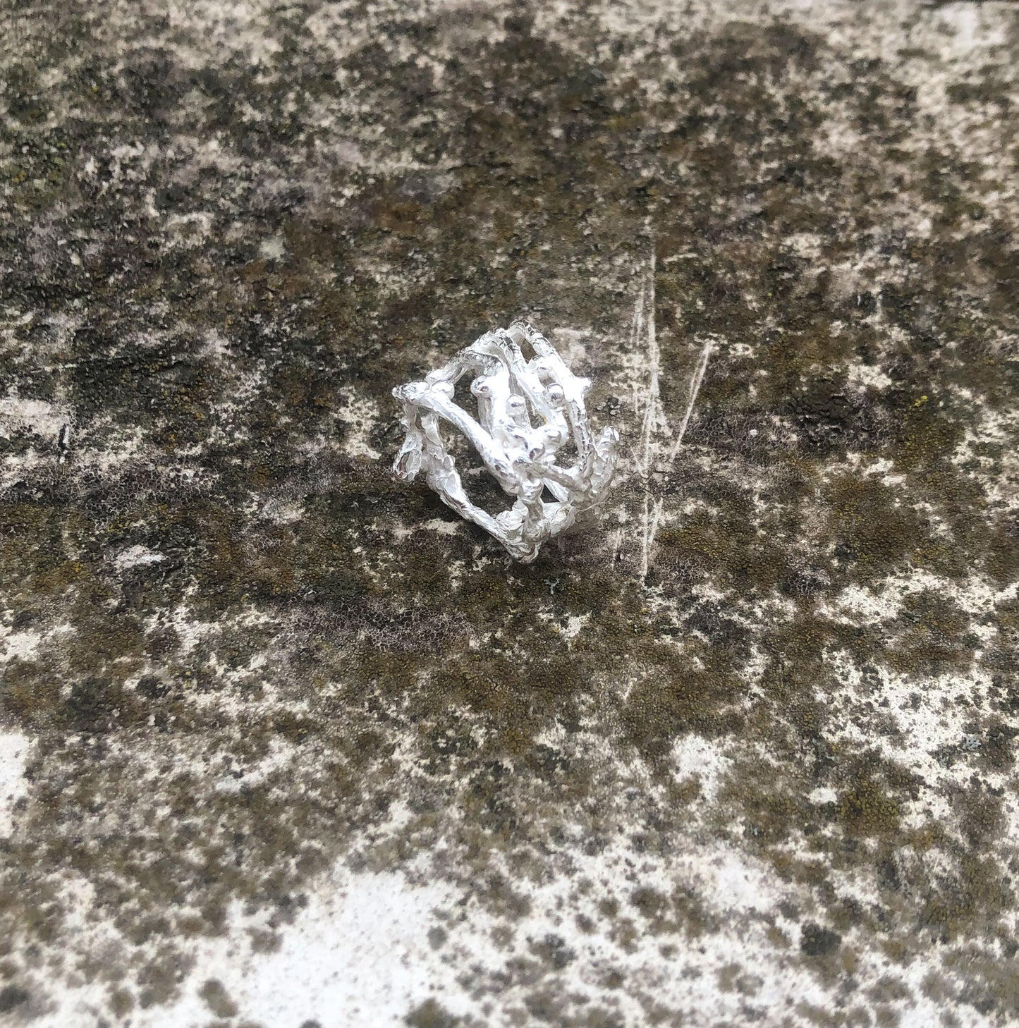 Silberring mit Aststruktur – Ein Schmuckstück, das Geschichten erzählt