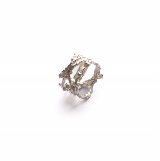 Silberring mit Aststruktur – Ein Schmuckstück, das Geschichten erzählt