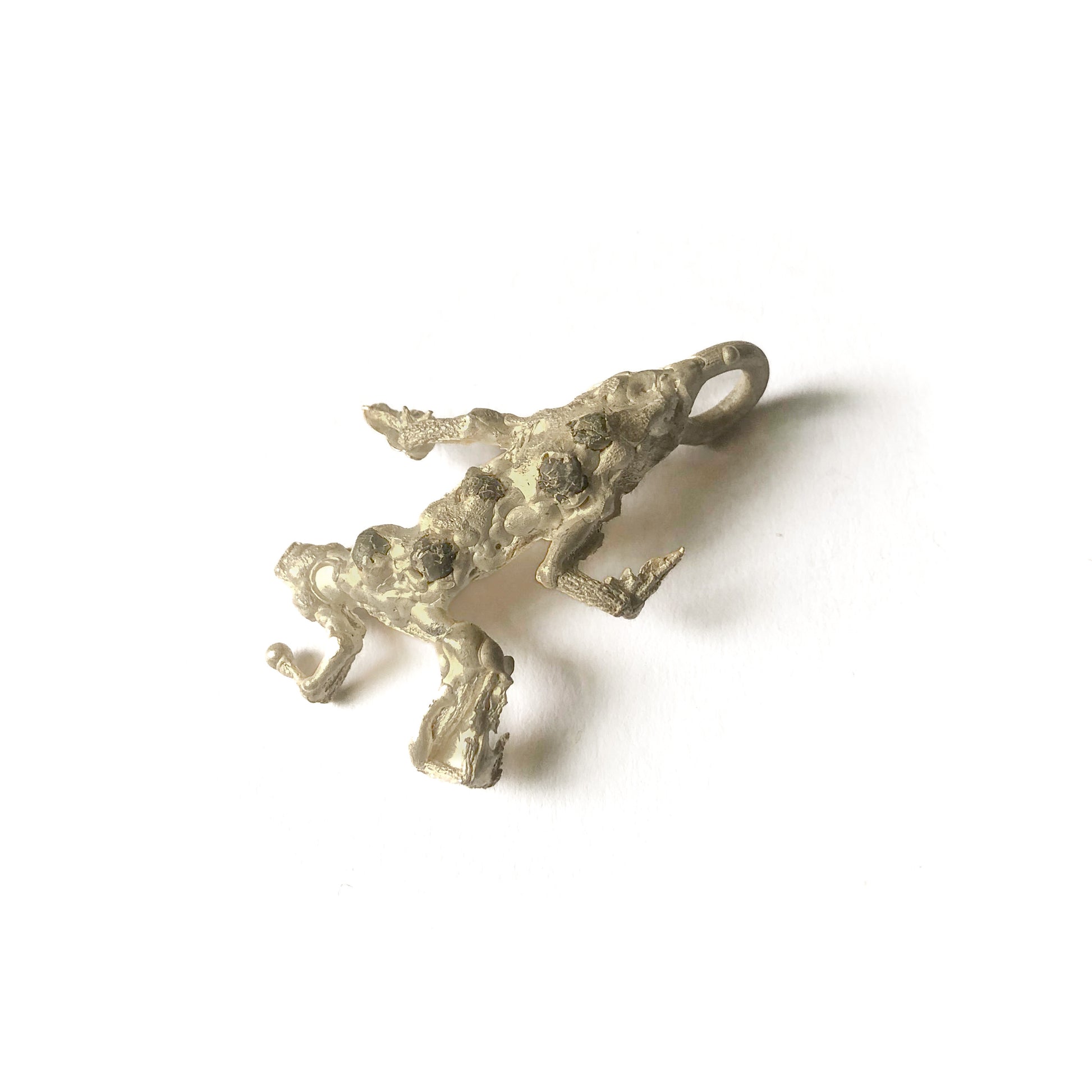 Silberanhänger Frosch mit Diamamten 